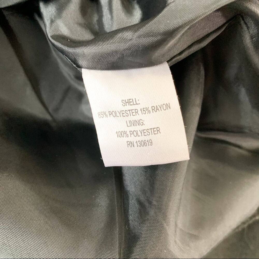 Ciao Milano Black Shawl Neck Wrap Style Pea Asymmetrical Coat Size Extra Small - Picture 12 of 12